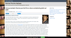 Desktop Screenshot of nonneporcheitaliane.com